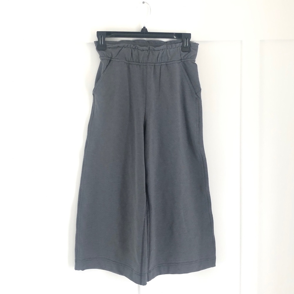 Lululemon Wide Leg Gray Sweatpants